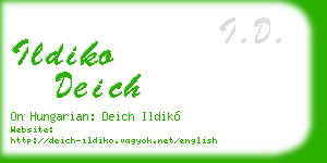 ildiko deich business card